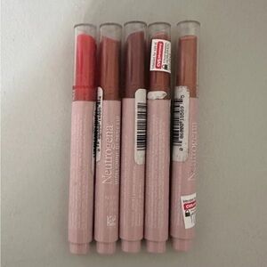 Neutrogena Lip Color Collection - Red, Pink, Brown
